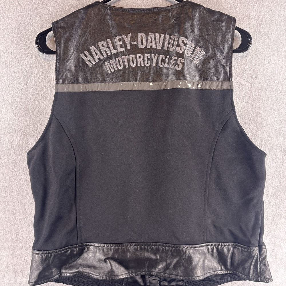 Vintage 2005 Harley Davidson Leather Vest Womens XL HOG Ladies of Harley